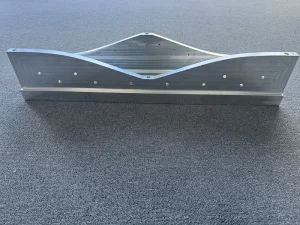curved aluminium CNC part