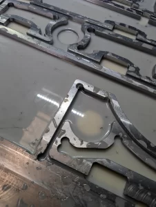 Detailed cutouts in aluminium sheet post CNC machining