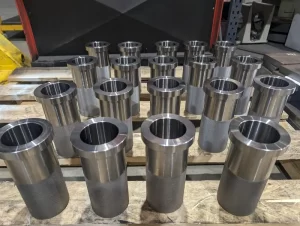 multiple metal jigs with rods arranged on carton sheet