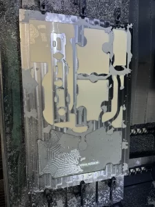Partially milled aluminum sheet