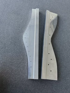 Top view of CNC metal parts